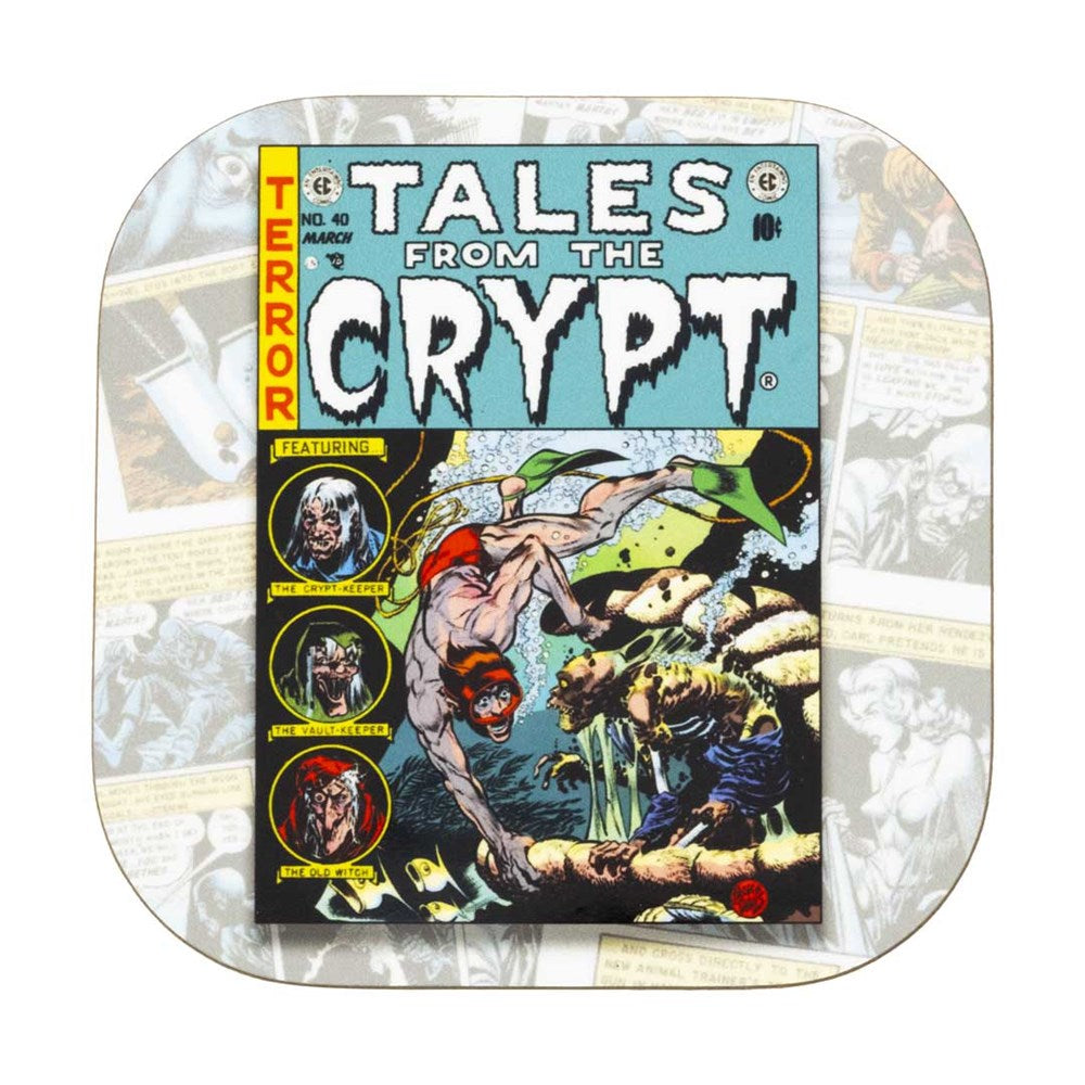 Tales from The Crypt Cover Underwater Coaster Set Of 2