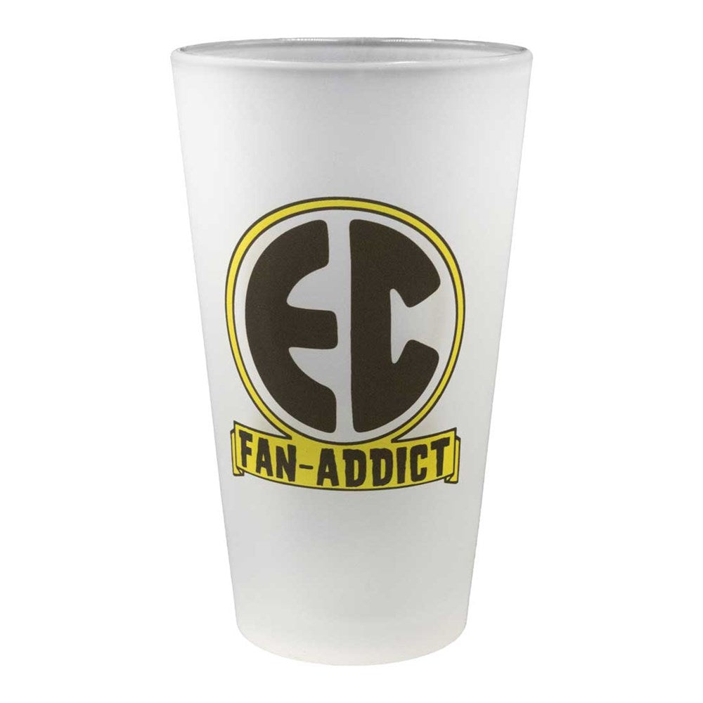 EC Comics Fan Addict Frosted Pint Glass