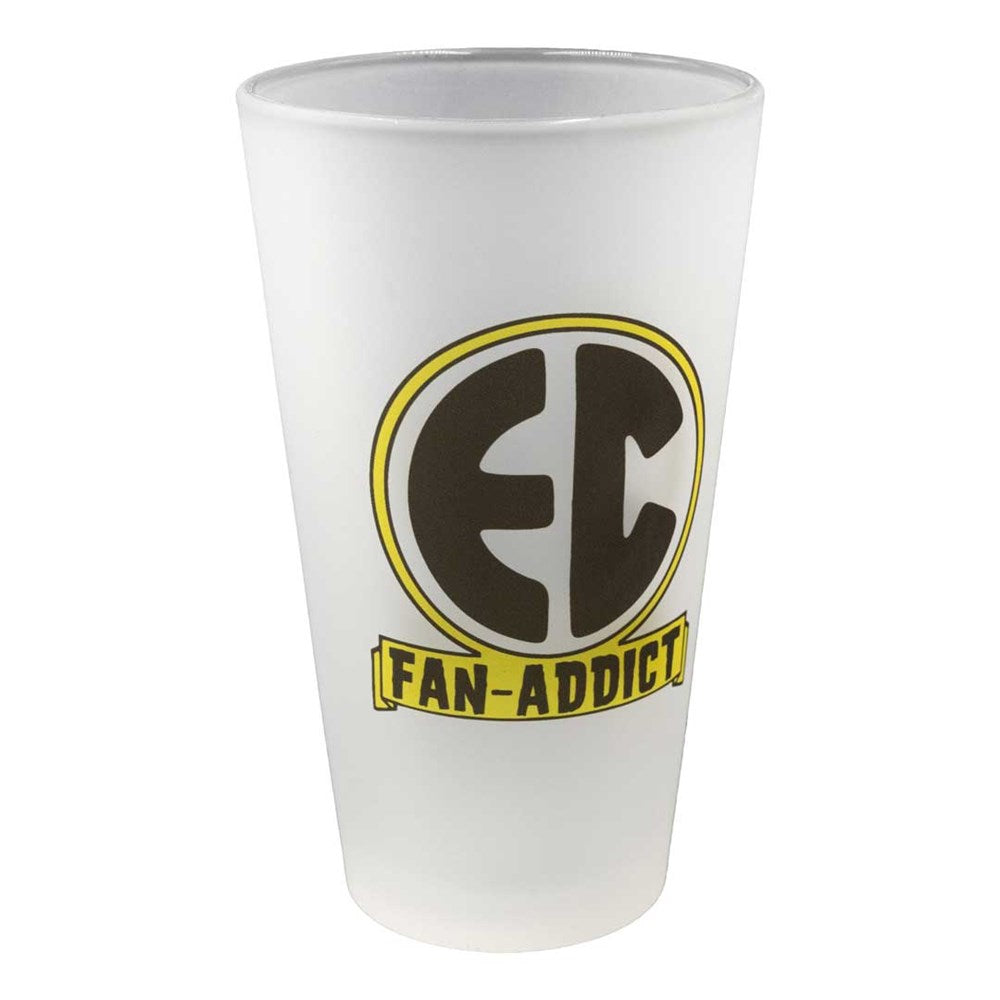 EC Comics Fan Addict Frosted Pint Glass