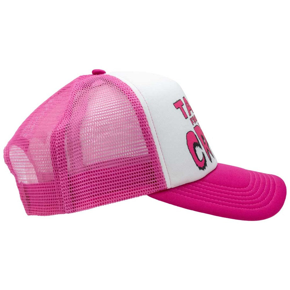 Tales From The Crypt Pink Logo Pink Trucker Hat