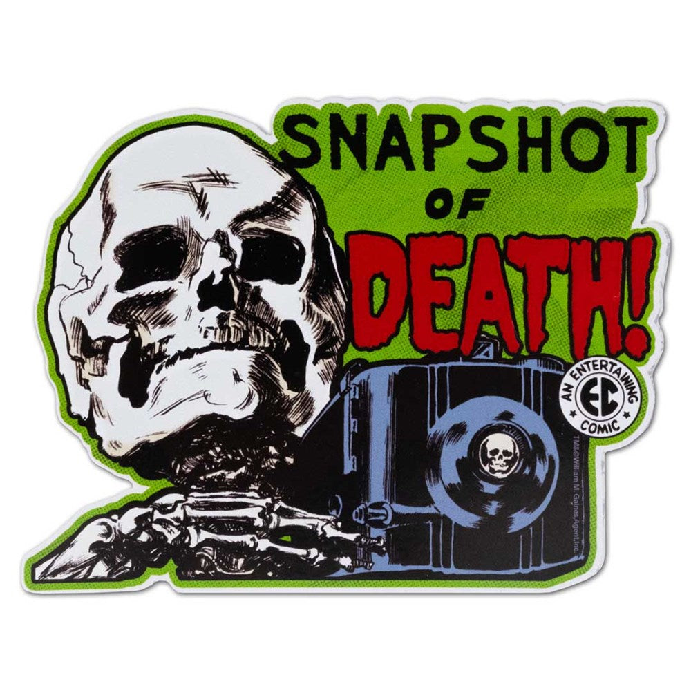 EC Comics SnapShot of Of Death Sticker