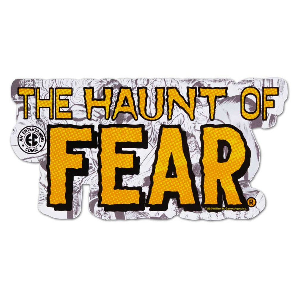 Haunt Of Fear Yellow Logo Sticker