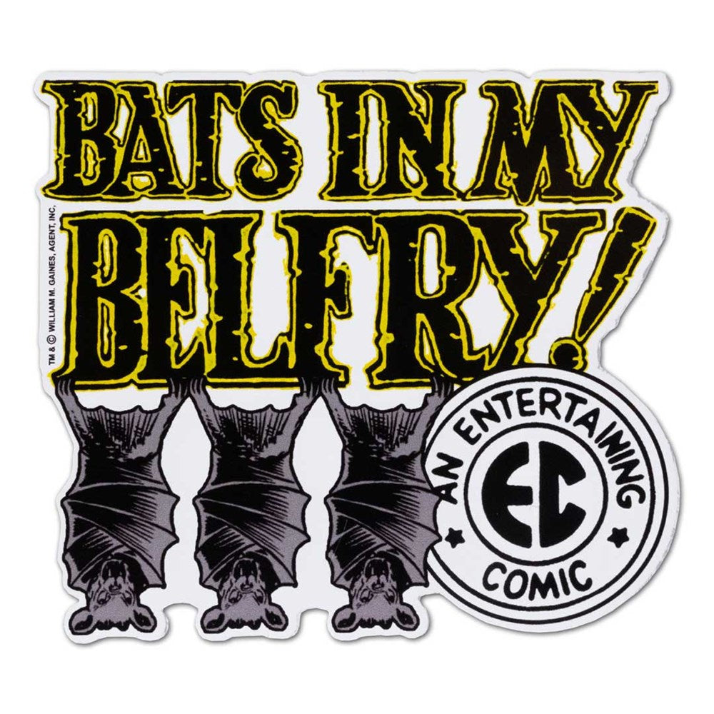 Tales From The Crypt Bats In My Belfry 3 Bats Sticker