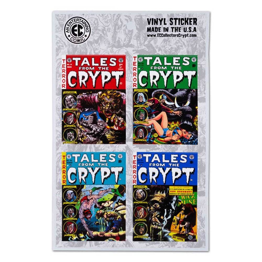 Tales From The Crypt Covers Set Of 4 Stickers Circus