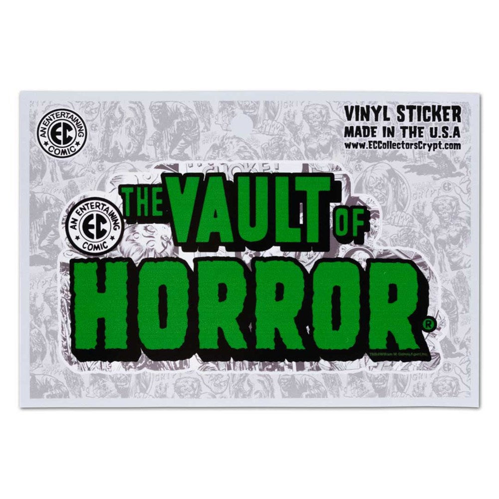 Vault Of Horror Green Logo Sticker