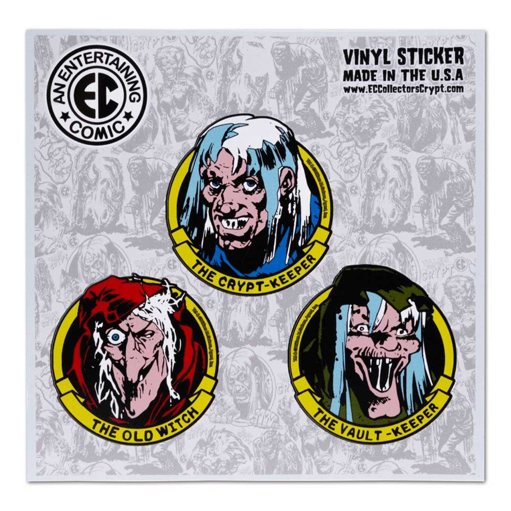 Tales From The Crypt Ghoulunatics Icons Set of 3 Stickers