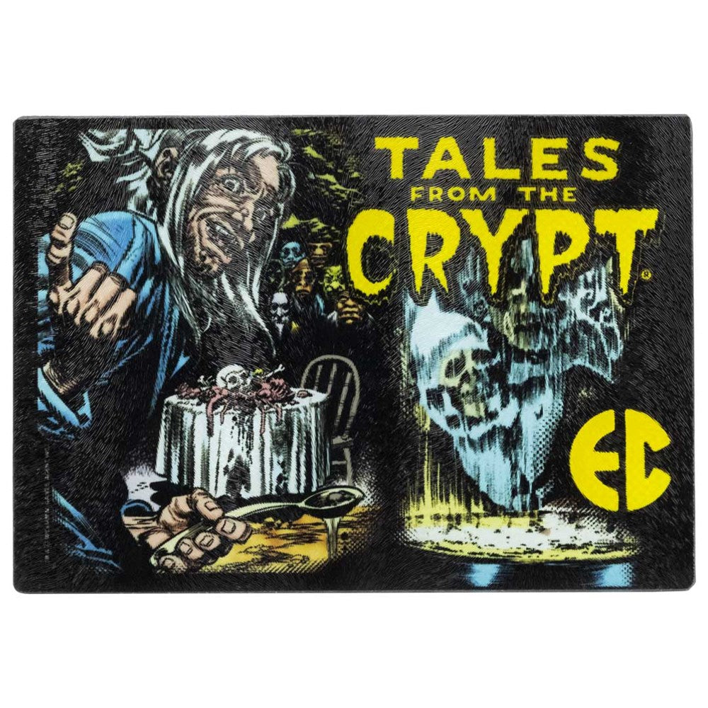 Tales from The Crypt Dinner Delights Glass Chopping Board