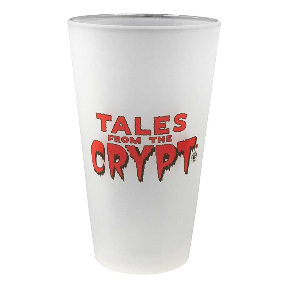 Tales From The Crypt Red Logo Frosted Pint Glass