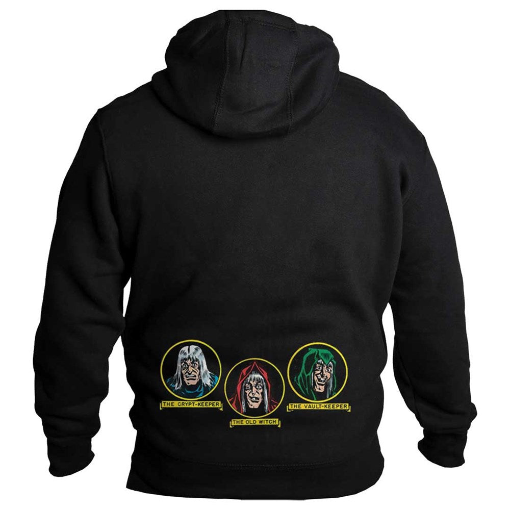 Tales From The Crypt Ghoulunatics Icons Black Zip Hoodie