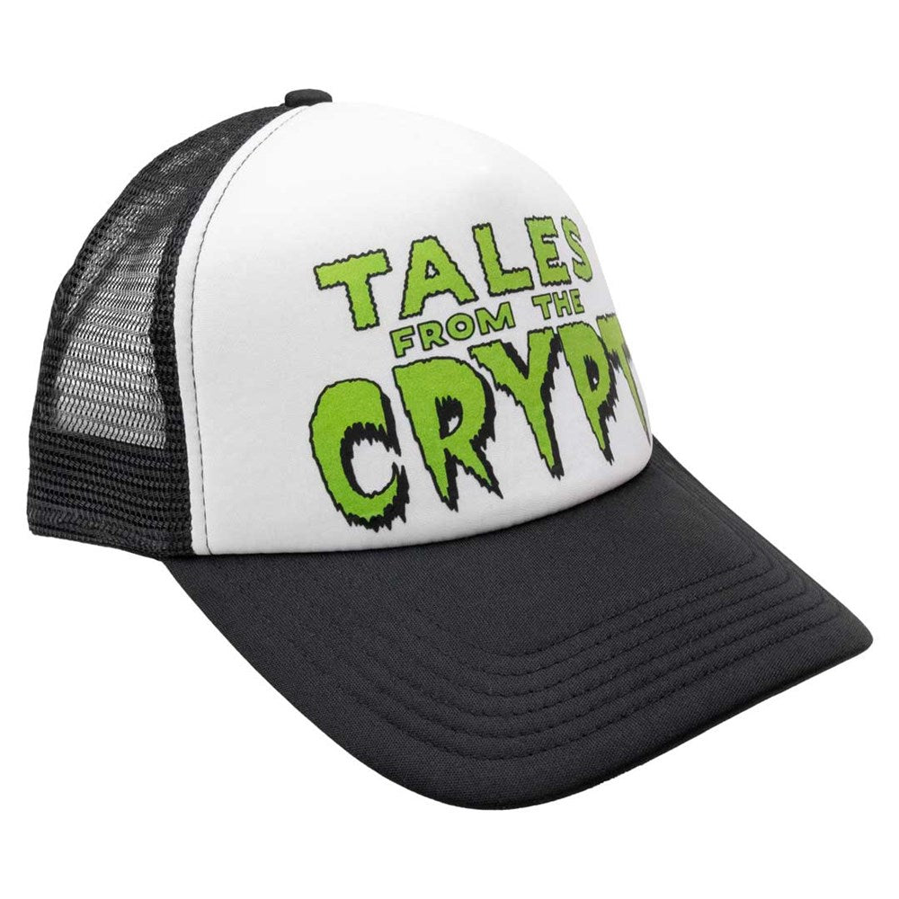 Tales From The Crypt Green Logo Blk Wht Trucker Hat