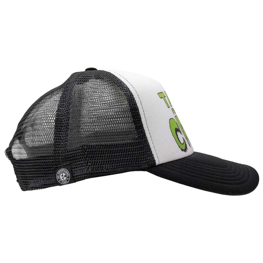 Tales From The Crypt Green Logo Blk Wht Trucker Hat