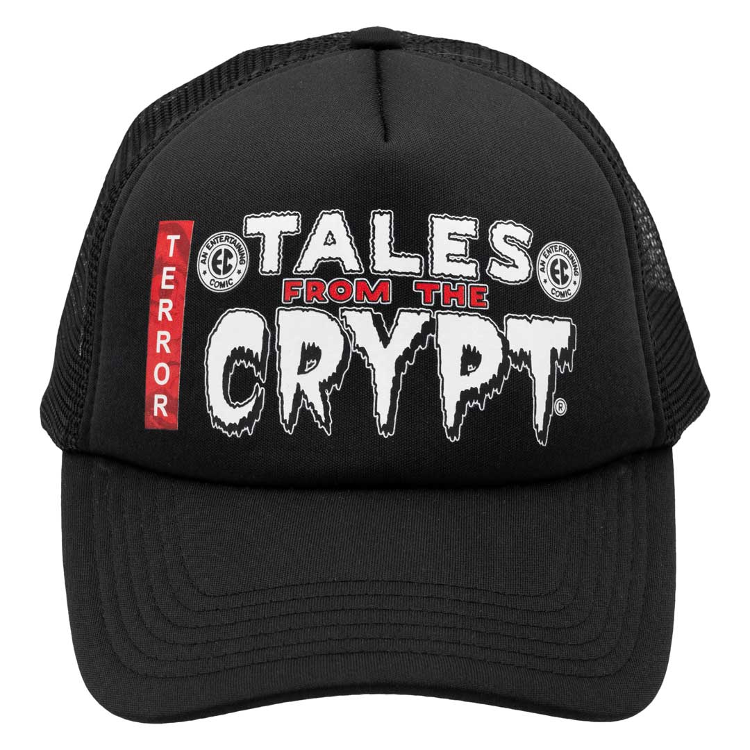 Tales From The Crypt White Masthead Black Trucker Hat