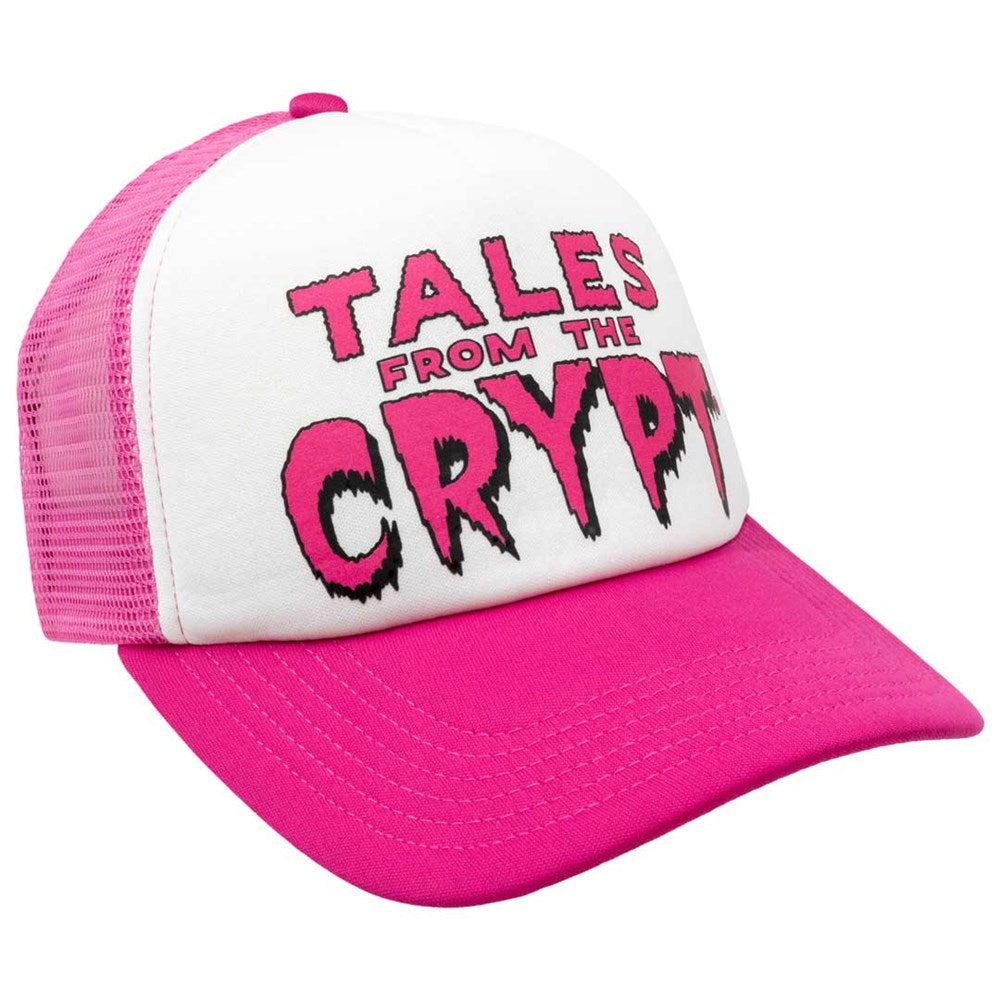 Tales From The Crypt Pink Logo Pink Trucker Hat