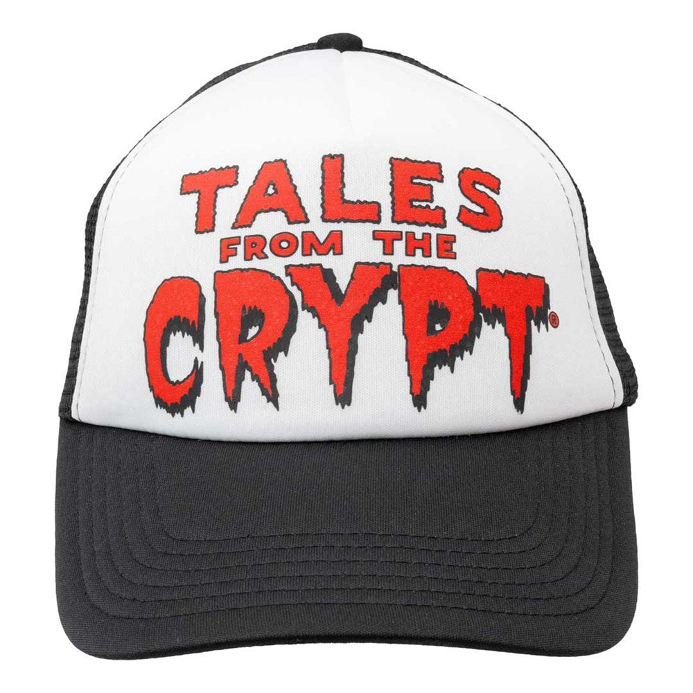 Tales From The Crypt Red Logo Blk Wht Trucker Hat