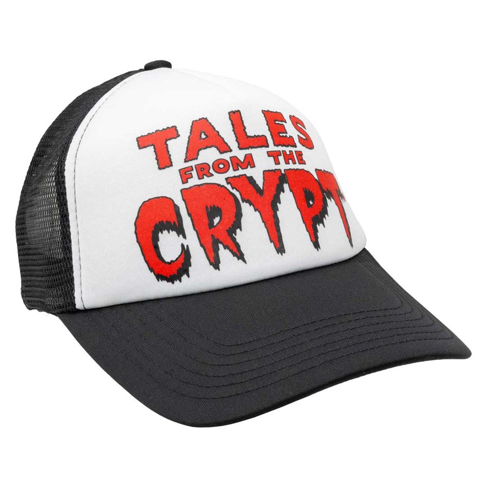 Tales From The Crypt Red Logo Blk Wht Trucker Hat
