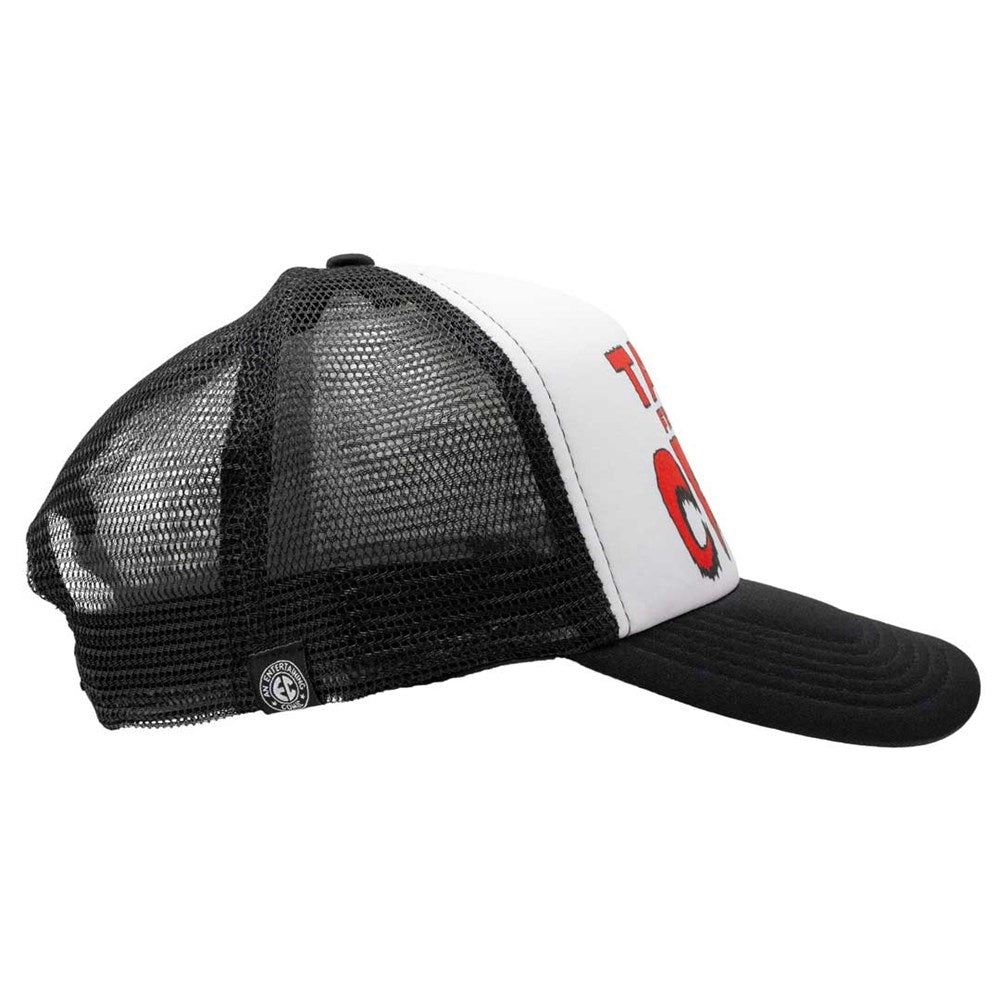 Tales From The Crypt Red Logo Blk Wht Trucker Hat