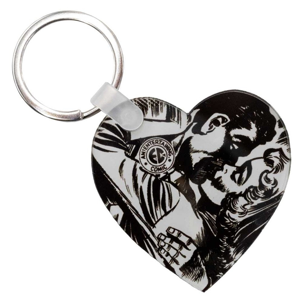 Tales From The Crypt Kiss Acrylic Heart Keychain