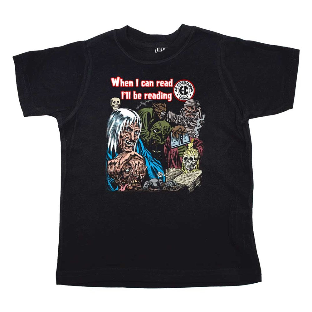 Tales From The Crypt When I Can Read Toddler Black Tee