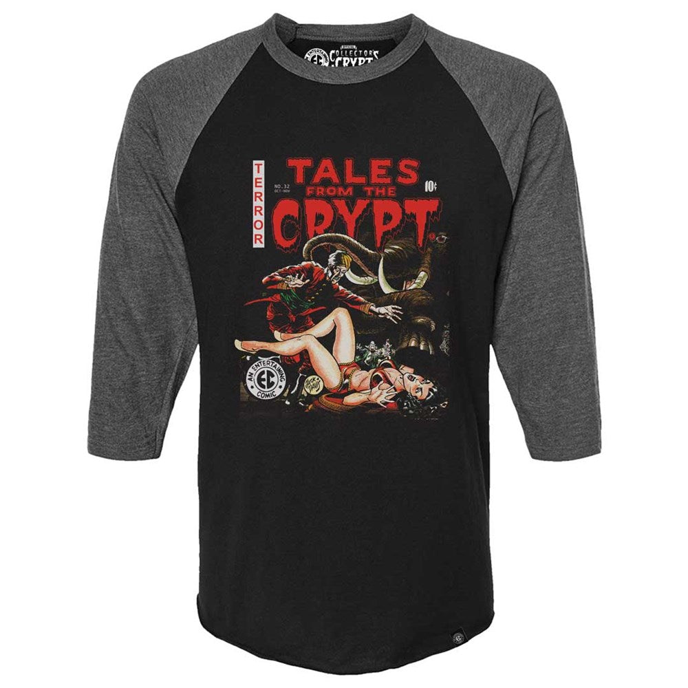 Tales From The Crypt Elephant Circus 3/4 Sleeve Raglan Shirt