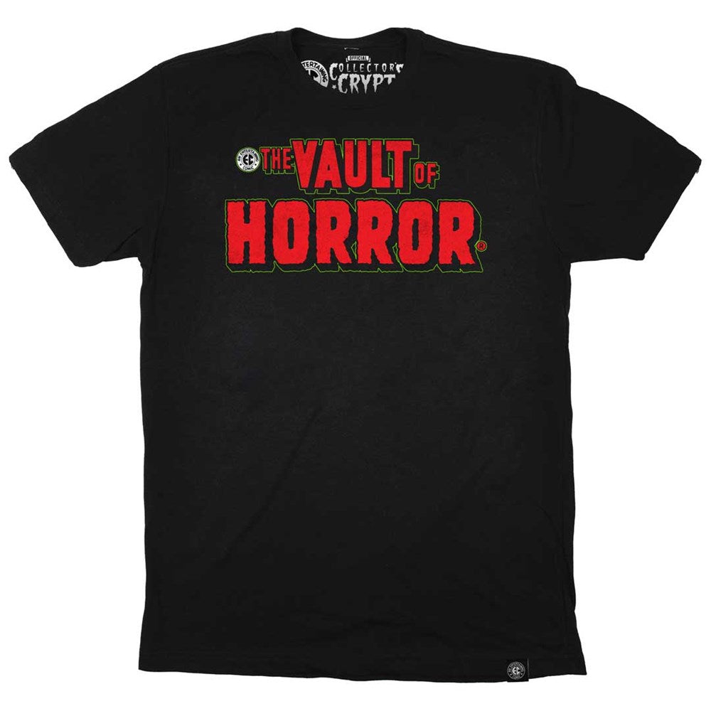 Vault Of Horror Red Logo Black T-shirt